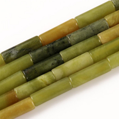 Φυσική Πέτρα Σωλήνας Χάντρες Αχάτες Howlite Loose Spacer Beads For Jewelry Making DIY Βραχιόλι Κυλινδρικές Χάντρες Αξεσουάρ 4x13mm