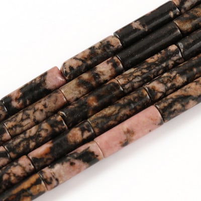 Φυσική Πέτρα Σωλήνας Χάντρες Αχάτες Howlite Loose Spacer Beads For Jewelry Making DIY Βραχιόλι Κυλινδρικές Χάντρες Αξεσουάρ 4x13mm