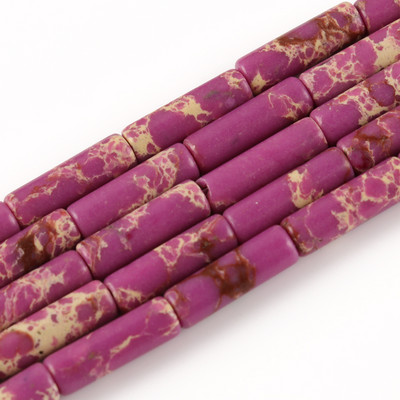 Φυσική Πέτρα Σωλήνας Χάντρες Αχάτες Howlite Loose Spacer Beads For Jewelry Making DIY Βραχιόλι Κυλινδρικές Χάντρες Αξεσουάρ 4x13mm