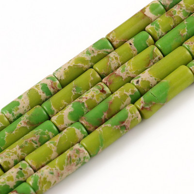 Φυσική Πέτρα Σωλήνας Χάντρες Αχάτες Howlite Loose Spacer Beads For Jewelry Making DIY Βραχιόλι Κυλινδρικές Χάντρες Αξεσουάρ 4x13mm