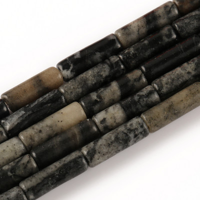 Φυσική Πέτρα Σωλήνας Χάντρες Αχάτες Howlite Loose Spacer Beads For Jewelry Making DIY Βραχιόλι Κυλινδρικές Χάντρες Αξεσουάρ 4x13mm