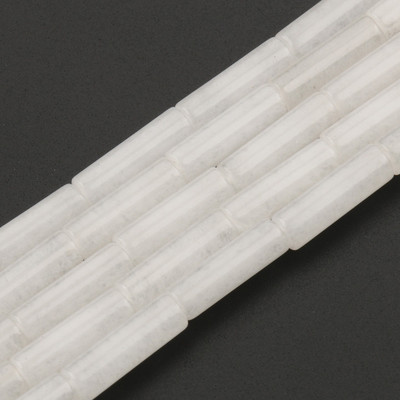 Φυσική Πέτρα Σωλήνας Χάντρες Αχάτες Howlite Loose Spacer Beads For Jewelry Making DIY Βραχιόλι Κυλινδρικές Χάντρες Αξεσουάρ 4x13mm