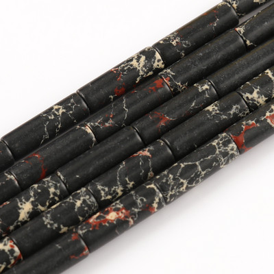 Φυσική Πέτρα Σωλήνας Χάντρες Αχάτες Howlite Loose Spacer Beads For Jewelry Making DIY Βραχιόλι Κυλινδρικές Χάντρες Αξεσουάρ 4x13mm