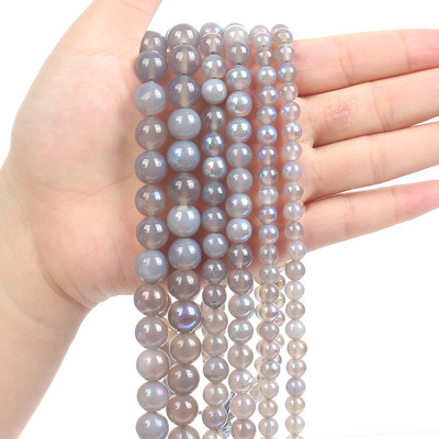 Mărgele de farmec de imitație de ametist 3 stiluri rotunde, cristal de piatră naturală pentru realizarea de bijuterii, bricolaj, brățări, colier, accesorii 6/8/10MM