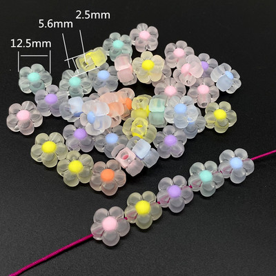 20 kom Akrilne perle u obliku srca s mat efektom Perle u obliku zvijezde Charms Narukvica Ogrlica Perle za izradu nakita DIY dodaci #ZZ04