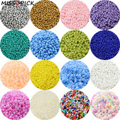 500 τμχ Γούρι 3 χιλιοστών Τσέχικα Γυάλινα Σπόροι Χάντρες Διάστημα Χάντρες για Κατασκευή κοσμημάτων Χειροποίητα DIY Αξεσουάρ κολιέ βραχιόλι Χονδρική