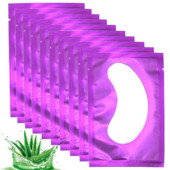 50 porų po akimis blakstienų priauginimo pagalvėlių be pūkelių gelio pleistrų, skirtų grožio salonui dirbtinių blakstienų priauginimui priauginti