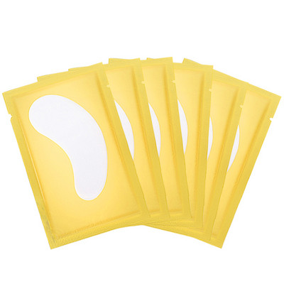 50 porų po akimis blakstienų priauginimo pagalvėlių be pūkelių gelio pleistrų, skirtų grožio salonui dirbtinių blakstienų priauginimui priauginti