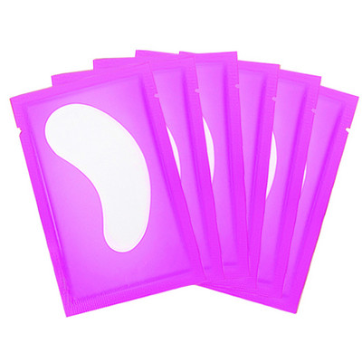 50 porų po akimis blakstienų priauginimo pagalvėlių be pūkelių gelio pleistrų, skirtų grožio salonui dirbtinių blakstienų priauginimui priauginti