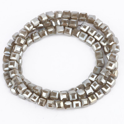 2mm 3mm 4mm AB värvikuubik Austria kristallist klaashelmestest tahutud ruudukujulised lahtised vahehelmed ehete valmistamiseks DIY käevõru kaelakee