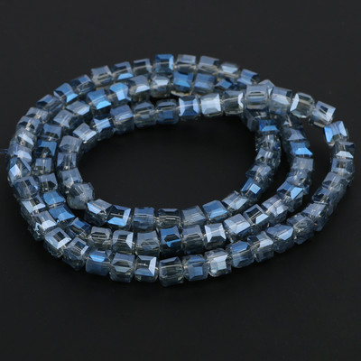 2mm 3mm 4mm AB värvikuubik Austria kristallist klaashelmestest tahutud ruudukujulised lahtised vahehelmed ehete valmistamiseks DIY käevõru kaelakee