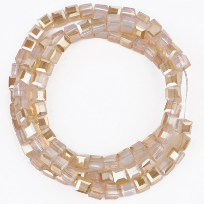 2mm 3mm 4mm AB värvikuubik Austria kristallist klaashelmestest tahutud ruudukujulised lahtised vahehelmed ehete valmistamiseks DIY käevõru kaelakee