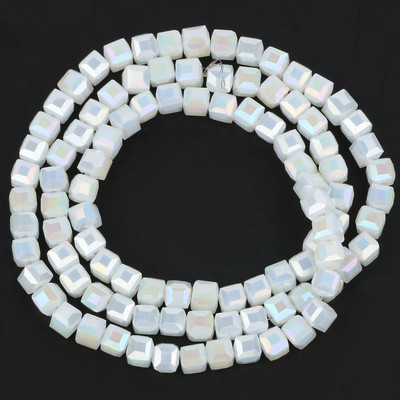 2mm 3mm 4mm AB värvikuubik Austria kristallist klaashelmestest tahutud ruudukujulised lahtised vahehelmed ehete valmistamiseks DIY käevõru kaelakee