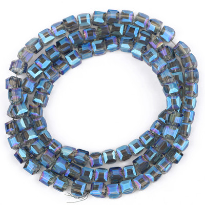 2mm 3mm 4mm AB värvikuubik Austria kristallist klaashelmestest tahutud ruudukujulised lahtised vahehelmed ehete valmistamiseks DIY käevõru kaelakee