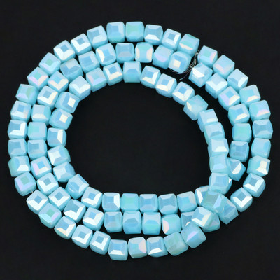 2mm 3mm 4mm AB värvikuubik Austria kristallist klaashelmestest tahutud ruudukujulised lahtised vahehelmed ehete valmistamiseks DIY käevõru kaelakee