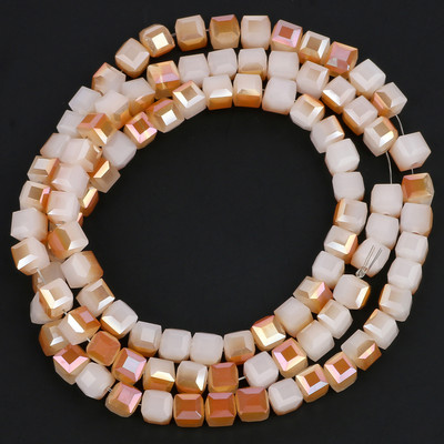 2mm 3mm 4mm AB värvikuubik Austria kristallist klaashelmestest tahutud ruudukujulised lahtised vahehelmed ehete valmistamiseks DIY käevõru kaelakee