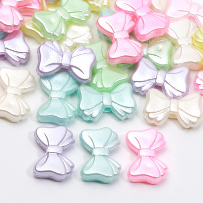 50 τμχ Απομίμηση μαργαριταριών παπιγιόν αστέρι ακρυλικές χάντρες κέλυφος πεταλούδα λουλούδι Heart Spacer χάντρες για χειροτεχνία βραχιολιών κατασκευής κοσμημάτων