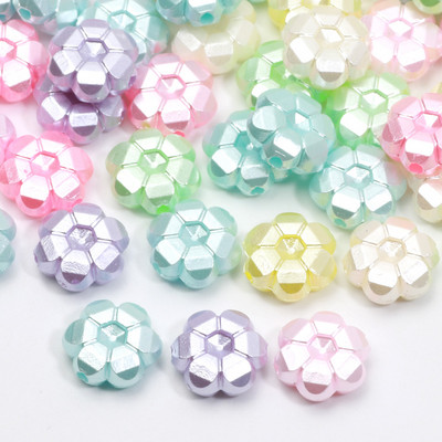 50 τμχ Απομίμηση μαργαριταριών παπιγιόν αστέρι ακρυλικές χάντρες κέλυφος πεταλούδα λουλούδι Heart Spacer χάντρες για χειροτεχνία βραχιολιών κατασκευής κοσμημάτων