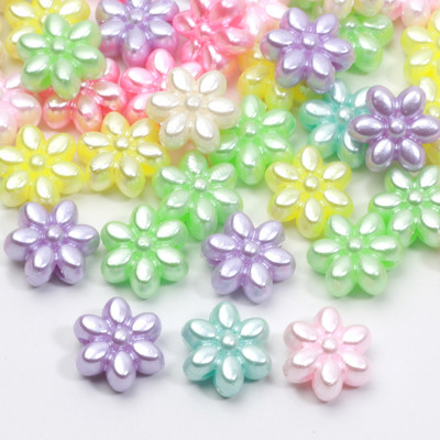 50 τμχ Απομίμηση μαργαριταριών παπιγιόν αστέρι ακρυλικές χάντρες κέλυφος πεταλούδα λουλούδι Heart Spacer χάντρες για χειροτεχνία βραχιολιών κατασκευής κοσμημάτων