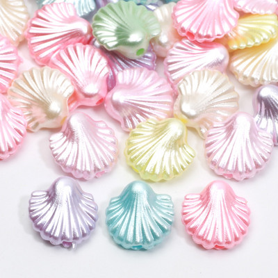 50 τμχ Απομίμηση μαργαριταριών παπιγιόν αστέρι ακρυλικές χάντρες κέλυφος πεταλούδα λουλούδι Heart Spacer χάντρες για χειροτεχνία βραχιολιών κατασκευής κοσμημάτων