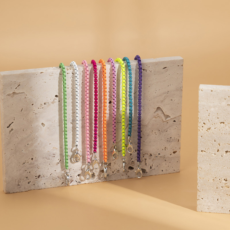 9 szín egyedi, állítható vas láncú bokalánc karkötő női nyári strand vékony láncú boka mezítlábas Y2K női láb ékszer