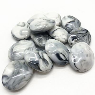 Nauji 5 vnt netaisyklingi apvalūs akrilo karoliukai tarpiklis laisvi karoliukai papuošalams gaminti „pasidaryk pats“ apyrankė