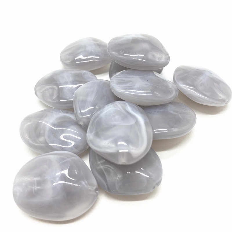 Nauji 5 vnt netaisyklingi apvalūs akrilo karoliukai tarpiklis laisvi karoliukai papuošalams gaminti „pasidaryk pats“ apyrankė