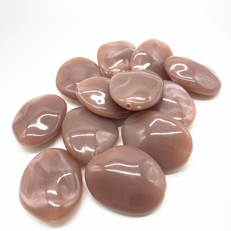 Nauji 5 vnt netaisyklingi apvalūs akrilo karoliukai tarpiklis laisvi karoliukai papuošalams gaminti „pasidaryk pats“ apyrankė