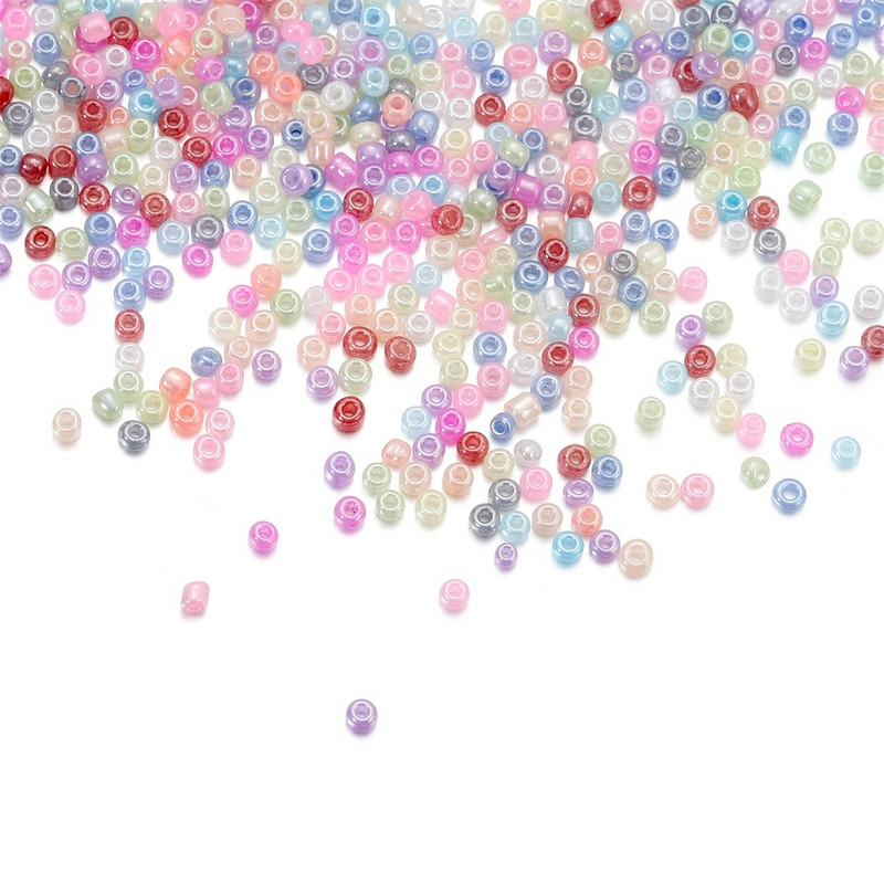500db/tétel 3mm-es Macaron üvegmaggyöngyök kerek varázslatos cseh gyöngy barkácsoláshoz nyaklánc karkötő fülbevaló ékszerkészítési kiegészítők
