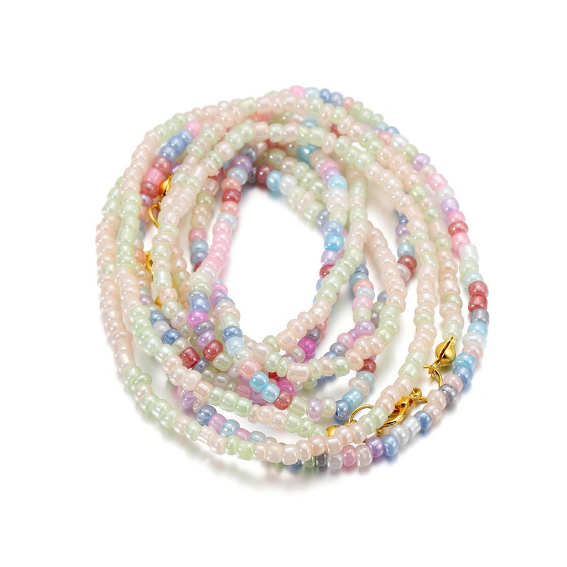 500db/tétel 3mm-es Macaron üvegmaggyöngyök kerek varázslatos cseh gyöngy barkácsoláshoz nyaklánc karkötő fülbevaló ékszerkészítési kiegészítők