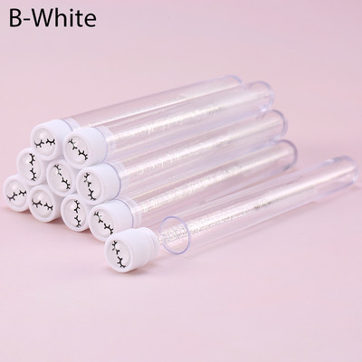 10 τμχ Ροζ βούρτσες βλεφαρίδων Επαναχρησιμοποιήσιμη βούρτσα φρυδιών για επέκταση βλεφαρίδων Crystal Eyelash Brush Mascara Tube Make Up Hot εκπτώσεις