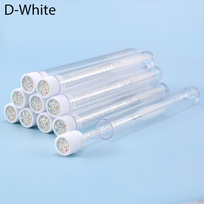 10 τμχ Ροζ βούρτσες βλεφαρίδων Επαναχρησιμοποιήσιμη βούρτσα φρυδιών για επέκταση βλεφαρίδων Crystal Eyelash Brush Mascara Tube Make Up Hot εκπτώσεις