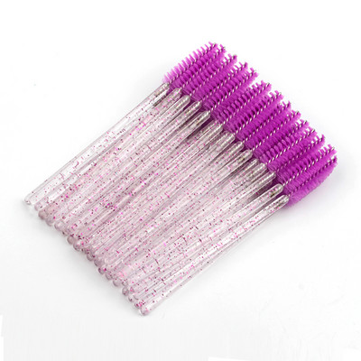 5/50 τμχ Βούρτσα μίας χρήσης Κρυστάλλινο Βλεφαρίδες/Βουρτσάκι Μακιγιάζ Φρυδιών Μάσκαρα Ράβδοι Μάσκαρα Ράβδοι Εργαλείο Επέκτασης Βλεφαρίδων Maquiagem