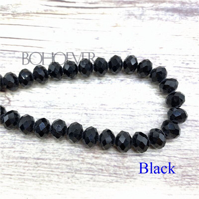 Värvilised 2x3mm/3x4mm/4x6mm kristallist Rondelli lihvitud klaashelmed Väikesed helmed Ehete valmistamiseks isetehtud ehete tarvikud