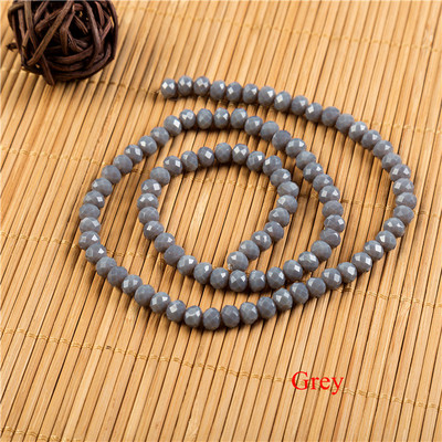 Värvilised 2x3mm/3x4mm/4x6mm kristallist Rondelli lihvitud klaashelmed Väikesed helmed Ehete valmistamiseks isetehtud ehete tarvikud