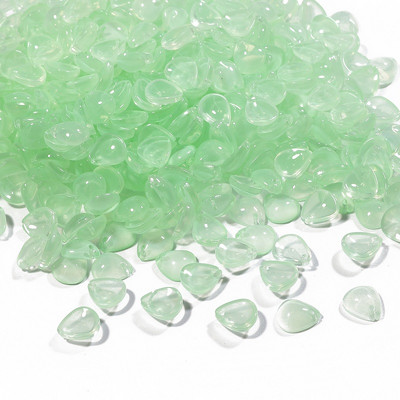 Handcraft Lampwork Beads Cabochon TearDrop Shape Flower Petals Bead 10τμχ 12x10mm Χειροποίητο Κολιέ Κατασκευή κοσμημάτων DIY