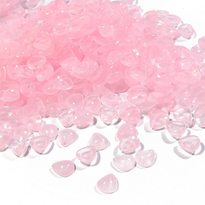 Handcraft Lampwork Beads Cabochon TearDrop Shape Flower Petals Bead 10τμχ 12x10mm Χειροποίητο Κολιέ Κατασκευή κοσμημάτων DIY