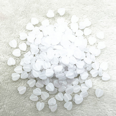 50 τμχ/παρτίδα 8mm Ακρυλικές Ματ Χάντρες Καρδιά Χαλαρές Χάντρες Αποστάτης για Κατασκευή κοσμημάτων Αξεσουάρ DIY Χειροποίητα Χειροποίητα Βραχιόλια