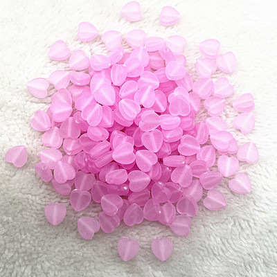 50 τμχ/παρτίδα 8mm Ακρυλικές Ματ Χάντρες Καρδιά Χαλαρές Χάντρες Αποστάτης για Κατασκευή κοσμημάτων Αξεσουάρ DIY Χειροποίητα Χειροποίητα Βραχιόλια