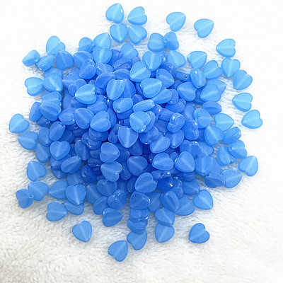 50 τμχ/παρτίδα 8mm Ακρυλικές Ματ Χάντρες Καρδιά Χαλαρές Χάντρες Αποστάτης για Κατασκευή κοσμημάτων Αξεσουάρ DIY Χειροποίητα Χειροποίητα Βραχιόλια