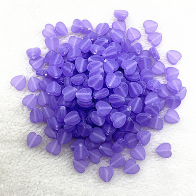 50 τμχ/παρτίδα 8mm Ακρυλικές Ματ Χάντρες Καρδιά Χαλαρές Χάντρες Αποστάτης για Κατασκευή κοσμημάτων Αξεσουάρ DIY Χειροποίητα Χειροποίητα Βραχιόλια