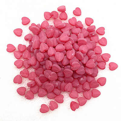 50 τμχ/παρτίδα 8mm Ακρυλικές Ματ Χάντρες Καρδιά Χαλαρές Χάντρες Αποστάτης για Κατασκευή κοσμημάτων Αξεσουάρ DIY Χειροποίητα Χειροποίητα Βραχιόλια