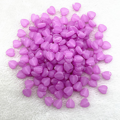 50 τμχ/παρτίδα 8mm Ακρυλικές Ματ Χάντρες Καρδιά Χαλαρές Χάντρες Αποστάτης για Κατασκευή κοσμημάτων Αξεσουάρ DIY Χειροποίητα Χειροποίητα Βραχιόλια