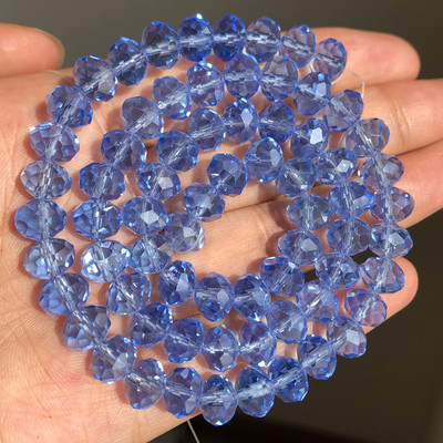 3/4/6/8mm AB roosa Rondelle Austria kristallhelmed, lihvitud kvartskristall, DIY käevõru kaelakee vahehelmed ehete tarvikute jaoks