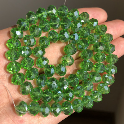 3/4/6/8mm AB roosa Rondelle Austria kristallhelmed, lihvitud kvartskristall, DIY käevõru kaelakee vahehelmed ehete tarvikute jaoks