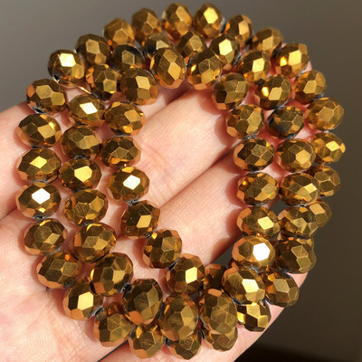 3/4/6/8mm AB roosa Rondelle Austria kristallhelmed, lihvitud kvartskristall, DIY käevõru kaelakee vahehelmed ehete tarvikute jaoks