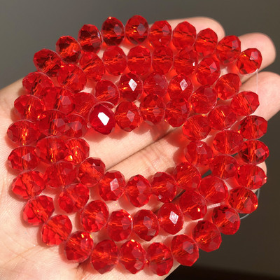 3/4/6/8mm AB roosa Rondelle Austria kristallhelmed, lihvitud kvartskristall, DIY käevõru kaelakee vahehelmed ehete tarvikute jaoks