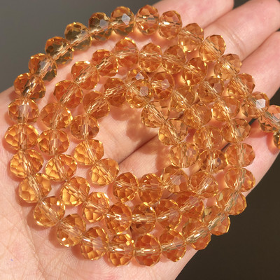 3/4/6/8mm AB roosa Rondelle Austria kristallhelmed, lihvitud kvartskristall, DIY käevõru kaelakee vahehelmed ehete tarvikute jaoks