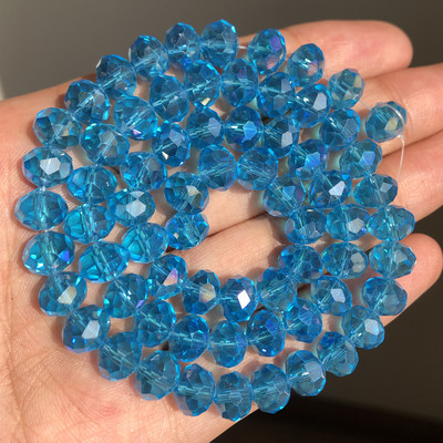 3/4/6/8mm AB roosa Rondelle Austria kristallhelmed, lihvitud kvartskristall, DIY käevõru kaelakee vahehelmed ehete tarvikute jaoks