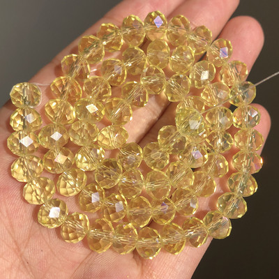 3/4/6/8mm AB roosa Rondelle Austria kristallhelmed, lihvitud kvartskristall, DIY käevõru kaelakee vahehelmed ehete tarvikute jaoks